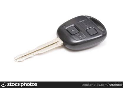 A car key isolated on white