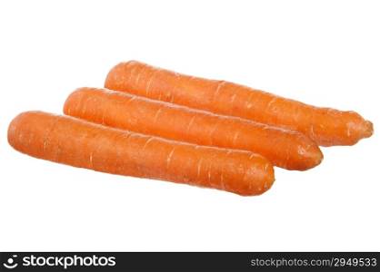 a carrots isolated on the white background
