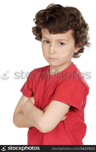 a child abuse a over white background