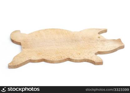 A chopping board isolated on white