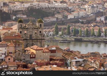 a church in the old town of ribeira in the city centre of Porto in Porugal in Europe.. EUROPE PORTUGAL PORTO RIBEIRA OLD TOWN CHURCH