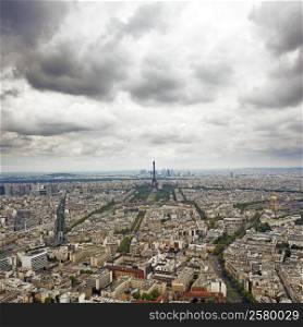 A Cloudy view from Paris, France.