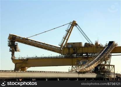 A coal loader in Newcastle Harbour, New South Wales, Australia