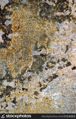 A colored texture of rusted plate of metal