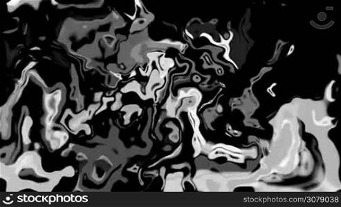 A computer generated abstract background with fast moving irregular cloud like shapes