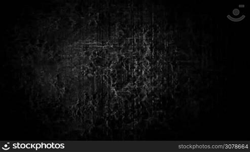 a computer generated abstract black and white background with fast moving stylized tv noise dots and sacn lines, a dark and sinister ambiance