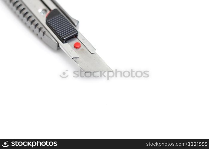 A construction knife isolated on white