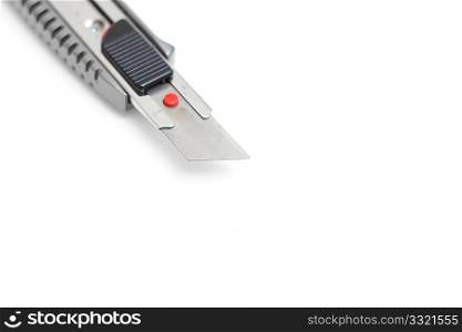 A construction knife isolated on white
