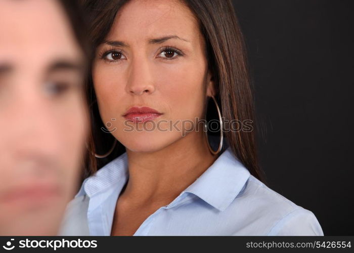 A couple having an argument.