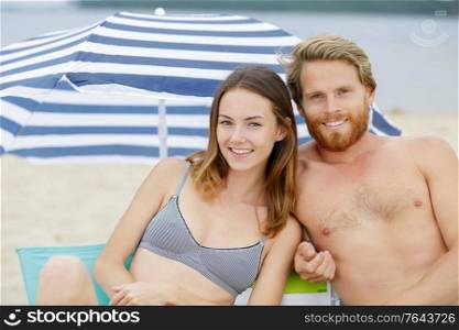 a couple on the beach