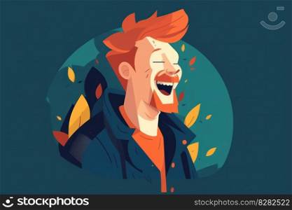 A crazy April Fool’s Day party filled with laughter, joy, and happiness. The image features people with genuine expressions of content and satisfaction. AI Generative. 