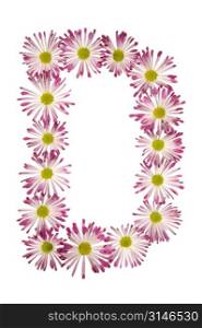 A D Made Of Pink And White Daisies