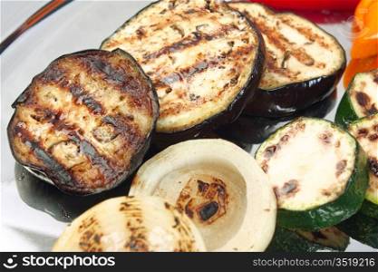 a dish of fried eggplant