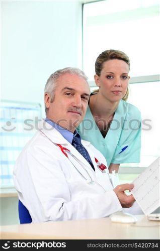 A doctor and nurse