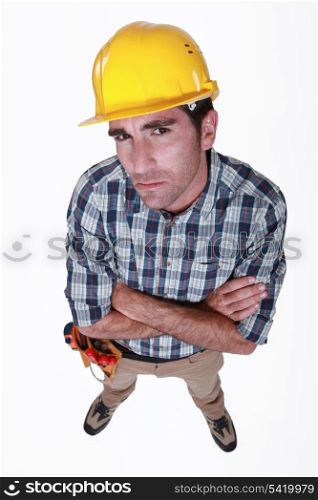 A dubious construction worker.