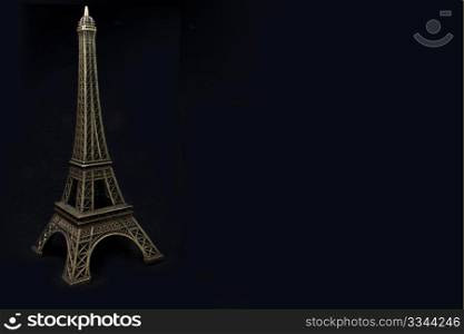 a Eiffel Tower black background