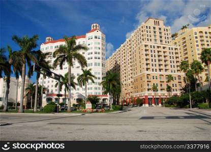 A elegant quarter of Miami, Florida