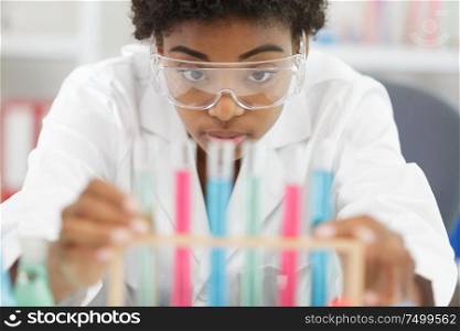 a female worker in the lab