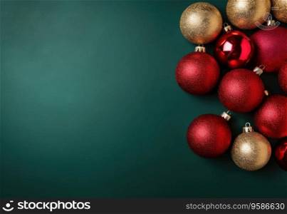 A festive christmas background with copy space
