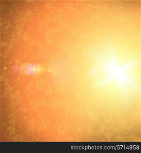 A fiery solar scape background.