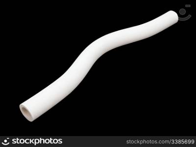a fitting - a short curved PVC pipe