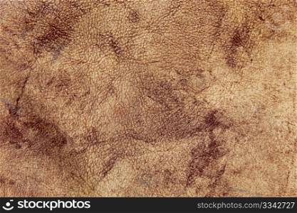A fragment of the artificial leather as a texture. Macro photo