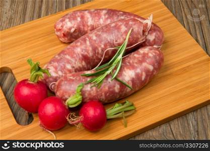 a fresh sausage