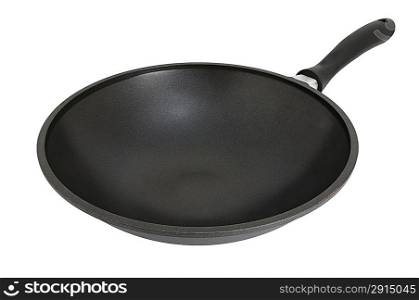 A frying pan with a teflon covering