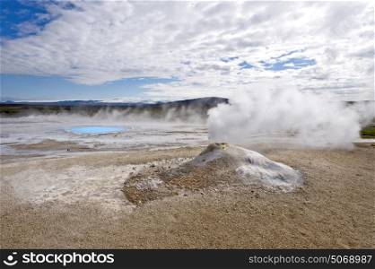A fumarole in Hveravellir, north west Iceland