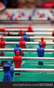A game of table soccer