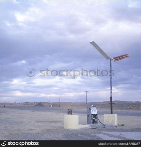 A Gas Pump In The Middle Of Nowhere
