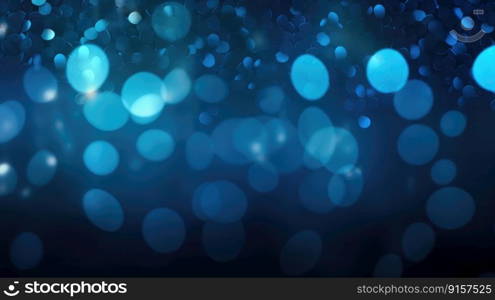 A glamorous background of blue bokeh perfect for awards and celebrations by generative AI