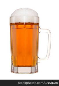 a glass o beer isolated on white background. glass o beer