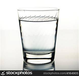 a glass of water , close up shot