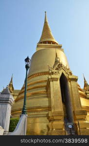 A golden pagoda, Grand Palace, Bangkok, Thailand