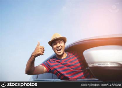 A good man driving a tourist car
