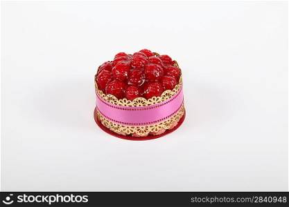 A gourmet raspberry tart
