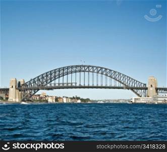 a great image of sydney harbour bridge . sydney harbour bridge