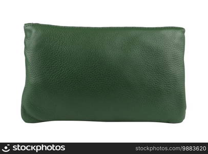 A Green clutch isolated on white background. Green clutch