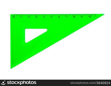 a green school triangle