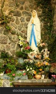 A grotto of the blessed virgin Mary