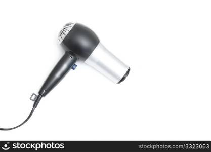 A hair dryer isolated on white