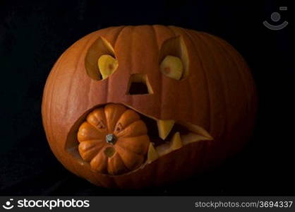 A Halloween pumpkin