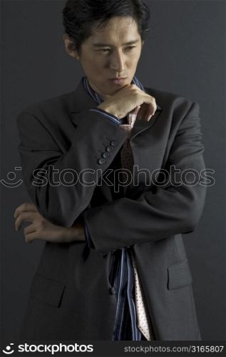 A handsome asian male model