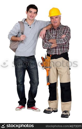 A handyman and his trainee.