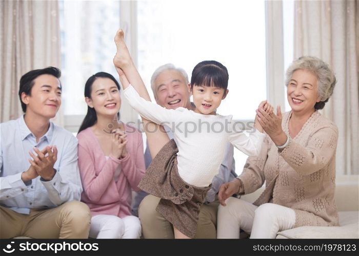 A happy and loving family