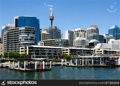 A harbour scene, Darling Harbour, Sydney, New South Wales, Australia