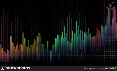 A high-resolution digital graphics stock chart in a matrix format. This image shows the performance of different stocks and financial markets in a digital format, with a modern aesthetic. The colors and lines are designed to be visually appealing and easy to understand, even for those without a financial background. This image is perfect for financial reports, presentations, and online content.