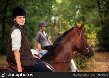 A horseback rider