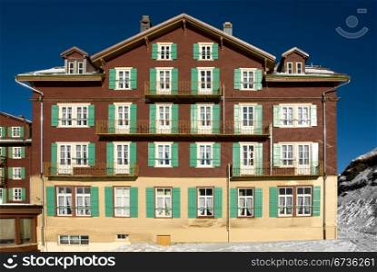 A hotel in Kleine Scheidegg, Switzerland